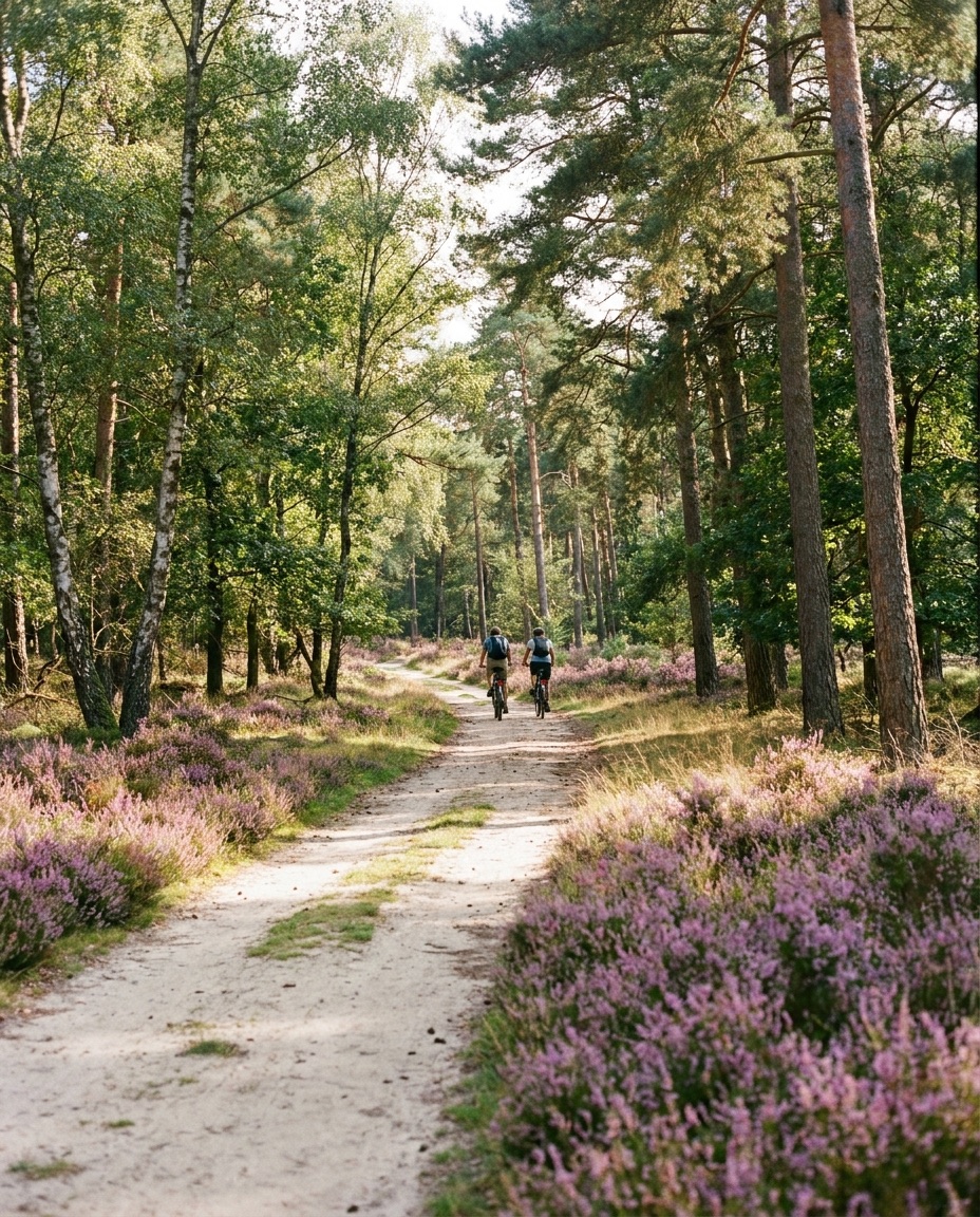 Bos en heide op de Veluwe bij Arnhem
